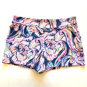 Lilly Pulitzer McKenna Ponte Short in Nauti Navy Size 14